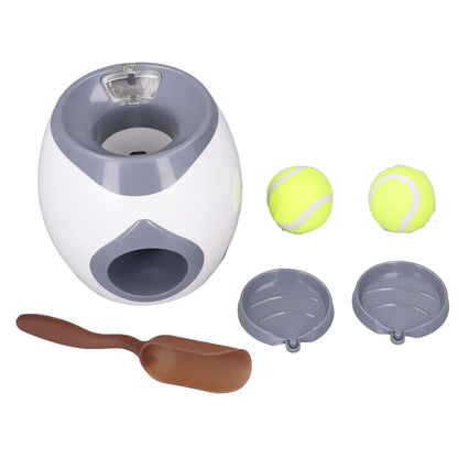 Dog Ball Feeding Toys Dog Tennis Ball Feeding Machine with 2 Tennis for Dog Training