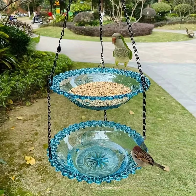 Elevate Your Garden with Our Stunning Flower Shaped Hanging Bird Feeder - Perfect for Attracting Hummingbirds and Other Beautiful Birds!