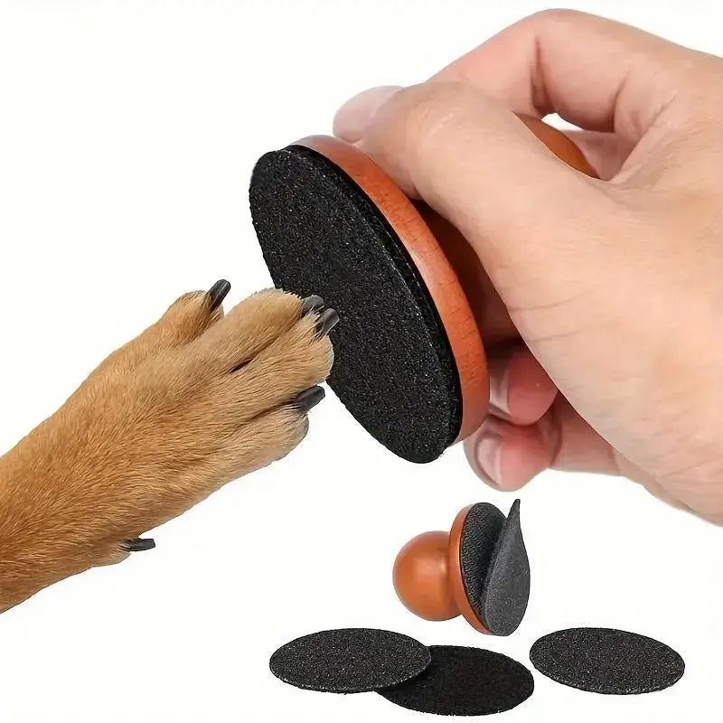 1Pc Dog Nail File & Scratch Square - Paw Trimmer for Home Grooming, Grind to Shorten, Less Snipping, Prevent Furniture Damage, Ideal for Home Nail Maintenance, Stress-Free Pet Claw Care Tool, Less Nail Snipping