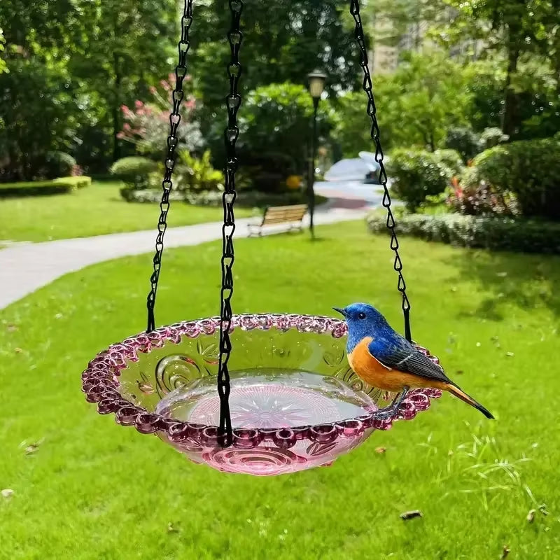 Elevate Your Garden with Our Stunning Flower Shaped Hanging Bird Feeder - Perfect for Attracting Hummingbirds and Other Beautiful Birds!