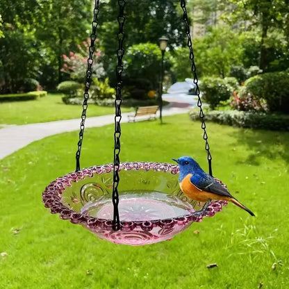 Elevate Your Garden with Our Stunning Flower Shaped Hanging Bird Feeder - Perfect for Attracting Hummingbirds and Other Beautiful Birds!