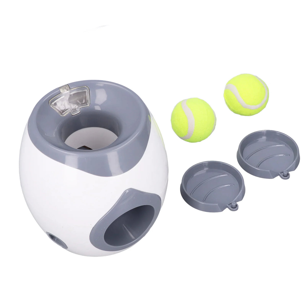 Dog Ball Feeding Toys Dog Tennis Ball Feeding Machine with 2 Tennis for Dog Training