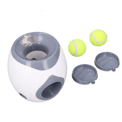 Dog Ball Feeding Toys Dog Tennis Ball Feeding Machine with 2 Tennis for Dog Training