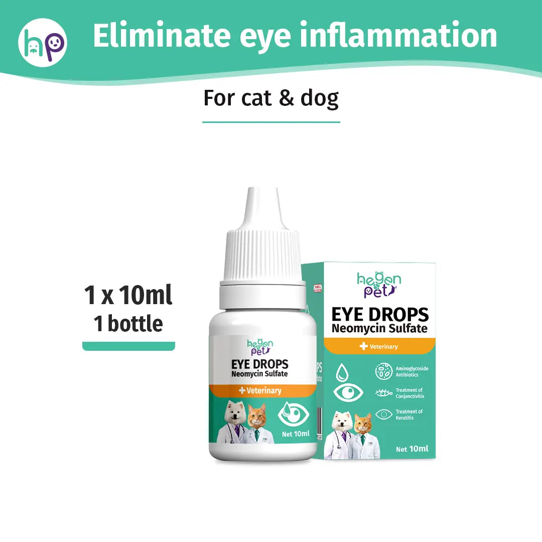 Hegenpet Advanced Eye Hygiene Solution | Gentle Cleansing Drops for Dogs & Cats | 10Ml#Summervibes #Petlovers Neomycin Sulfate Eye Care