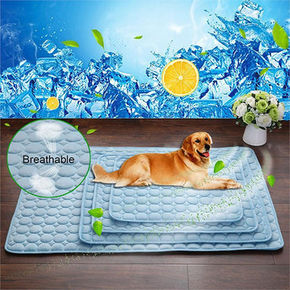 Pet Dog Cat Ice Silk Cold Nest Pad for Cooling in Summer