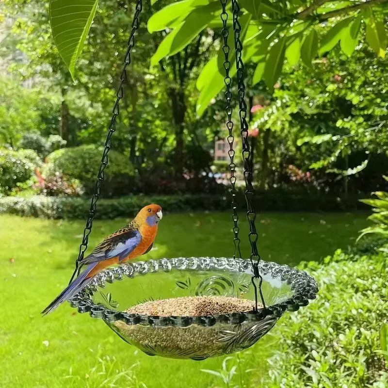 Elevate Your Garden with Our Stunning Flower Shaped Hanging Bird Feeder - Perfect for Attracting Hummingbirds and Other Beautiful Birds!