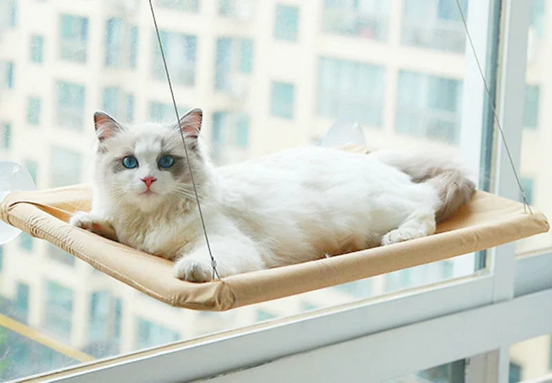 Cat Window Hammock – Hanging Bed with Strong Suction Cups for Ultimate Comfort