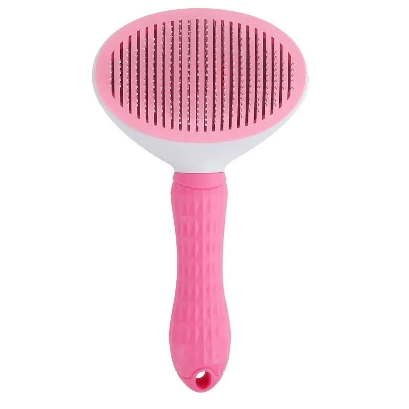 Pet Grooming Brush – Self-Cleaning Hair Remover for Dogs & Cats