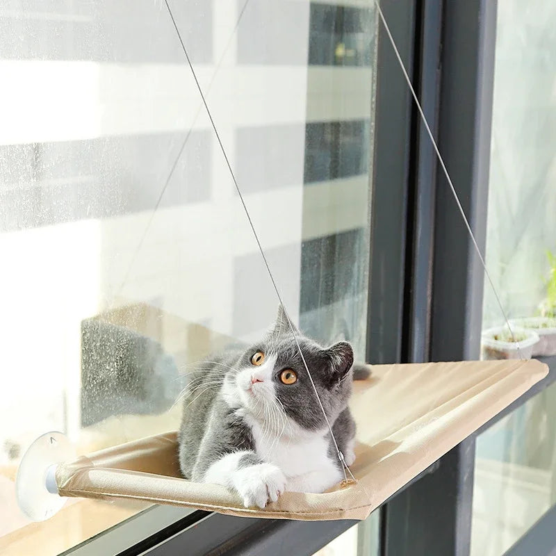 Cat Window Hammock – Hanging Bed with Strong Suction Cups for Ultimate Comfort