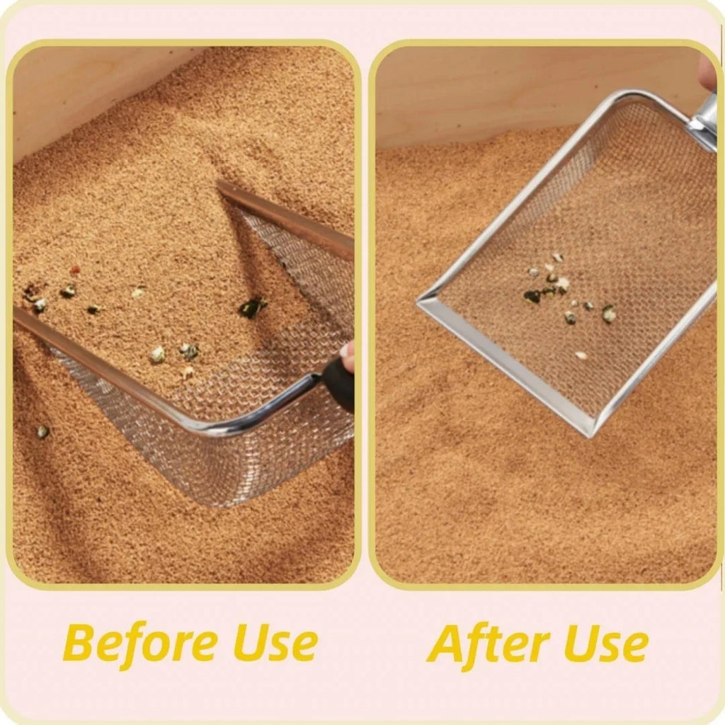 Premium Stainless Steel Cat Litter Scoop – Easy & Durable Cleaning