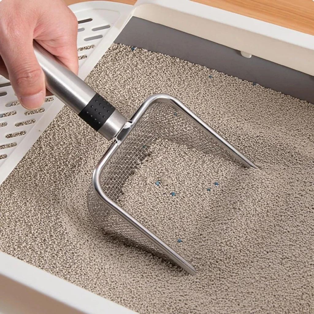 Premium Stainless Steel Cat Litter Scoop – Easy & Durable Cleaning