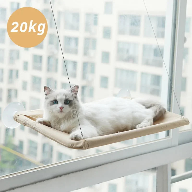 Cat Window Hammock – Hanging Bed with Strong Suction Cups for Ultimate Comfort