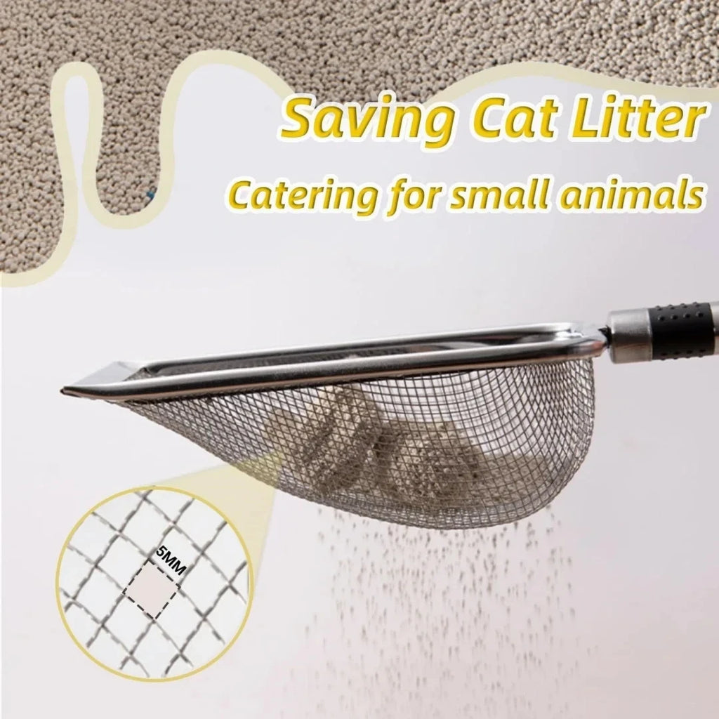 Premium Stainless Steel Cat Litter Scoop – Easy & Durable Cleaning