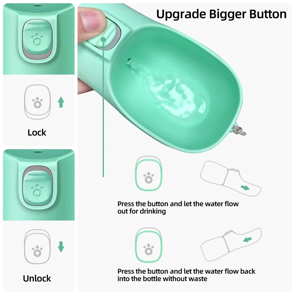 Smart Pet Water Bottle – Portable & Leak Proof