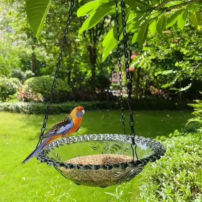 Elevate Your Garden with Our Stunning Flower Shaped Hanging Bird Feeder - Perfect for Attracting Hummingbirds and Other Beautiful Birds!