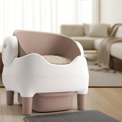Smart Self-Cleaning Cat Litter Box - Hassle-free hygiene for busy pet owners!