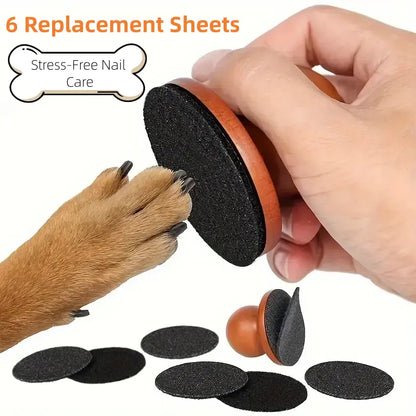 1Pc Dog Nail File & Scratch Square - Paw Trimmer for Home Grooming, Grind to Shorten, Less Snipping, Prevent Furniture Damage, Ideal for Home Nail Maintenance, Stress-Free Pet Claw Care Tool, Less Nail Snipping