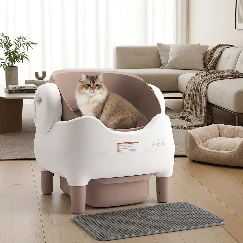 Smart Self-Cleaning Cat Litter Box - Hassle-free hygiene for busy pet owners!