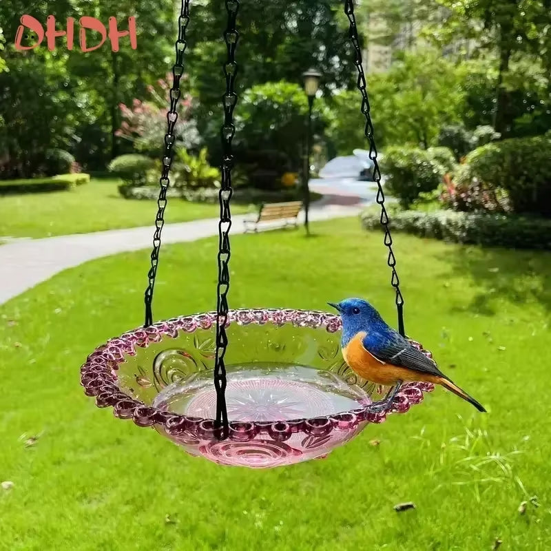 Elevate Your Garden with Our Stunning Flower Shaped Hanging Bird Feeder - Perfect for Attracting Hummingbirds and Other Beautiful Birds!
