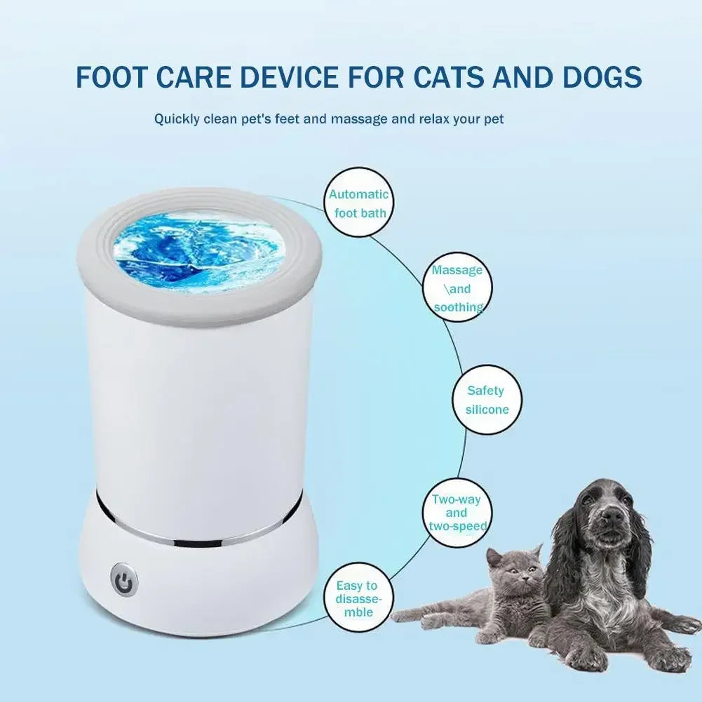 Automatic Dog Paw Cleaner Pet Foot Paw Washer Electric Paw Massager USB Charging for Small Medium Large Dogs Pet Foot Washer Cup