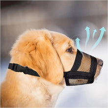 #Backtoschool Dog Muzzle for Varies Dogs - Air Mesh Muzzle for Varies Sized Dog | Adjustable No Bark Dogs Muzzles for Scavenging Licking & Chewing | Prevent Biting |